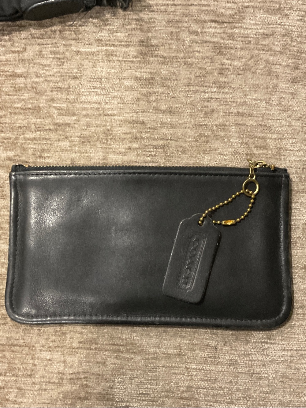 Vintage Coach Skinny Case with Leather Hang Tag
